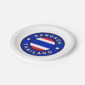 Bangkok Thailand Pappteller (Schrägansicht)