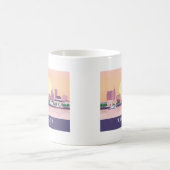 Bangkok Thailand Pastel Travel Design Kaffeetasse (Mittel)