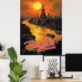 Bangkok, Thailand Poster (Heimbüro)