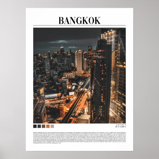 Bangkok - Thailand Poster (Vorne)