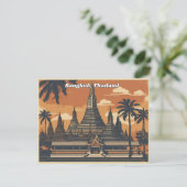 Bangkok Thailand Postkarte (Stehend Vorderseite)