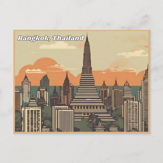 Bangkok Thailand Postkarte (Vorderseite)
