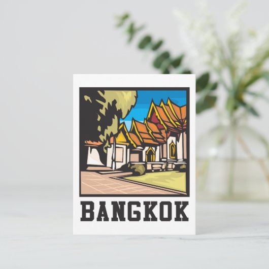 Bangkok Thailand Postkarte (Stehend Vorderseite)