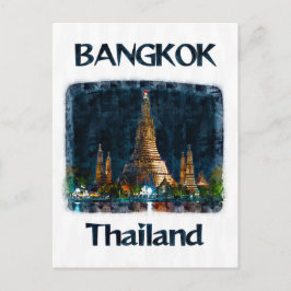 Bangkok, Thailand, Postkarte