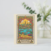 Bangkok Thailand Postkarte (Stehend Vorderseite)