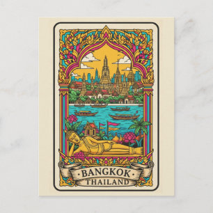 Bangkok Thailand Postkarte