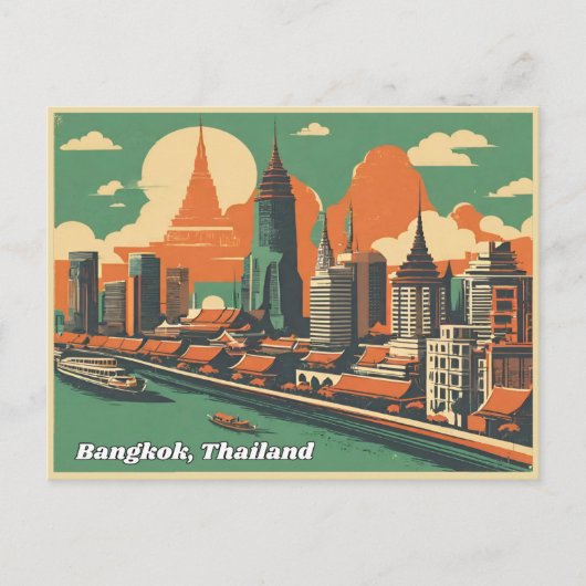 Bangkok, Thailand Postkarte (Vorderseite)