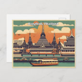 Bangkok, Thailand Postkarte (Vorne/Hinten)