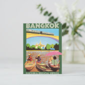 Bangkok Thailand Reise Postkarte (Stehend Vorderseite)