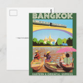 Bangkok Thailand Reise Postkarte (Vorne/Hinten)
