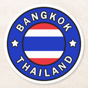 Bangkok Thailand Runder Pappuntersetzer