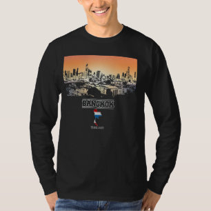 Bangkok thailand Skyline Vacation Souvenir Stadt T-Shirt
