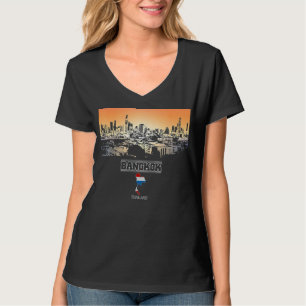 Bangkok thailand Skyline Vacation Souvenir Stadt T-Shirt