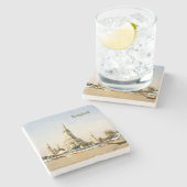 Bangkok, Thailand Steinuntersetzer (Seitenansicht)