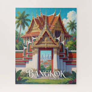 Bangkok Thailand Thai Tempel Tor Reise Puzzle
