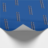 Bangkok Thailand Thailändische Flaggenfarben Typog Geschenkpapier (Ecke)