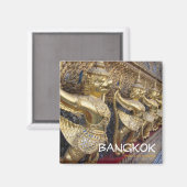 Bangkok Thailand Travel Souvenir Magnet (Vorderseite/Rückseite)