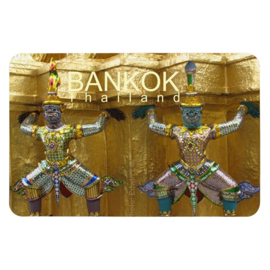 Bangkok Thailand Travel Souvenir Magnet (Horizontal)
