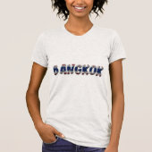 Bangkok Thailand Typografie Nur eleganter Text T-Shirt (Vorderseite)