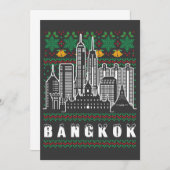 Bangkok Thailand Ugly Christmas Einladung (Vorne/Hinten)