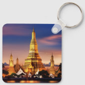 Bangkok Thailand Vintage Schlüsselanhänger (Rückseite)