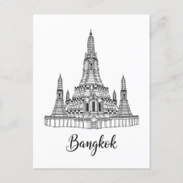Bangkok Thailand Wat Arun Postkarte