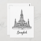 Bangkok Thailand Wat Arun Postkarte (Vorne/Hinten)