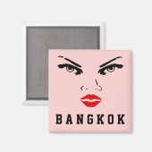 Bangkok, Thailändische Freundin Magnet (Vorderseite/Rückseite)
