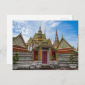 Bangkok, thailändischer Tempel Postkarte (Vorne/Hinten)