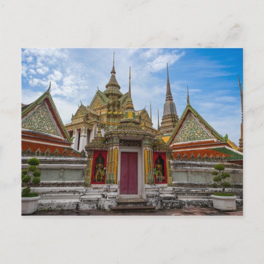 Bangkok, thailändischer Tempel Postkarte (Vorderseite)