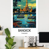 Bangkok Travel Poster (Heimbüro)