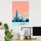 Bangkok travel poster (Heimbüro)