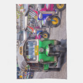 Bangkok tuk tuk, Thailand Geschirrtuch (Vertikal)