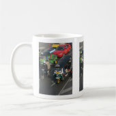 Bangkok Verkehr ... Tuk Tuk Racing Kaffeetasse (Links)