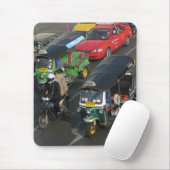 Bangkok Verkehr ... Tuk Tuk Racing Mousepad (Mit Mouse)