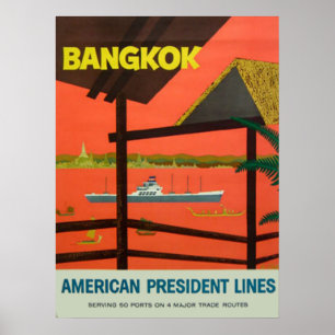 Bangkok Vintag Vintag Print Poster