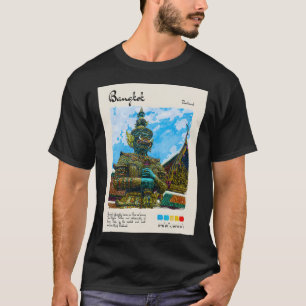 Bangkok Vintag Watercolor Travel T-Shirt