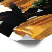 Bangkok Vintage Travel Poster (Ecke)