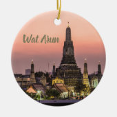 Bangkok Wat Arun Sunset BKK Thailand Souvenir Keramik Ornament (Vorne)