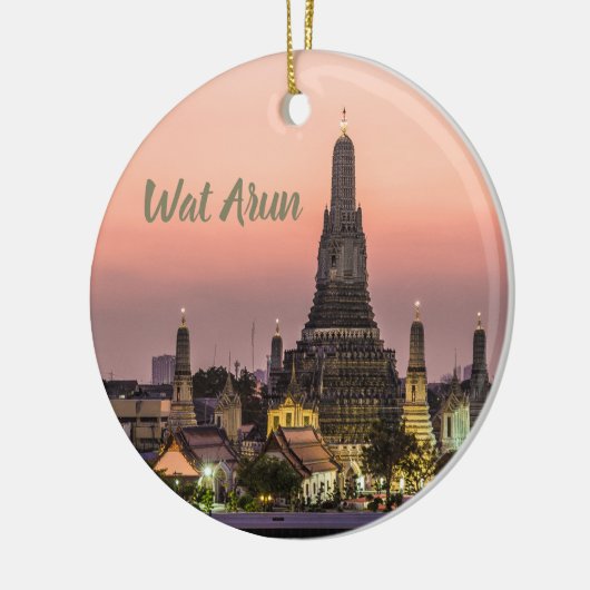 Bangkok Wat Arun Sunset BKK Thailand Souvenir Keramik Ornament (Links)