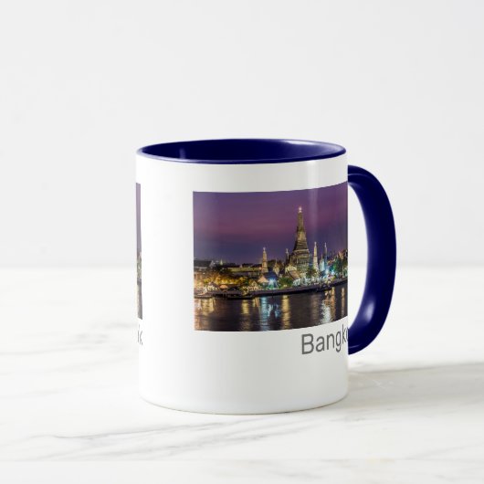 Bangkok Wat Arun Sunset BKK Thailand Souvenir Tasse (VorderseiteRechts)