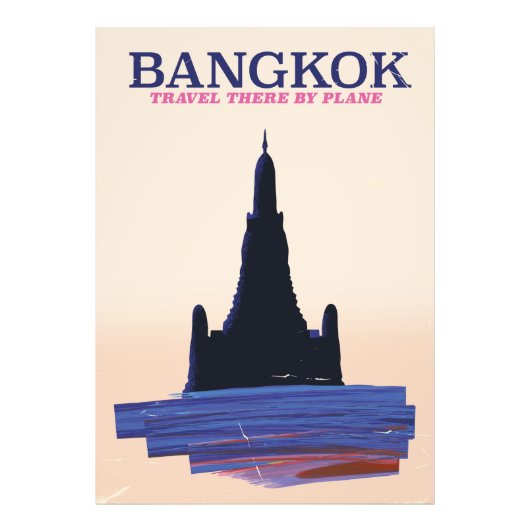 Bangkok Wat Poh Travel Poster (Vorne)