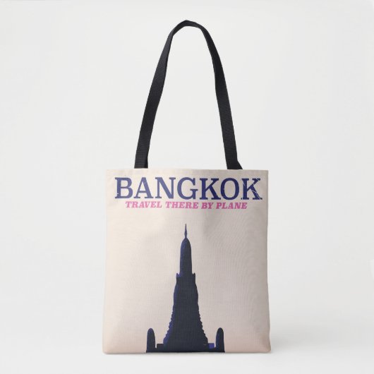 Bangkok Wat Poh Travel Poster Tasche (Vorderseite)