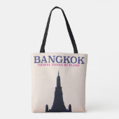 Bangkok Wat Poh Travel Poster Tasche (Rückseite)