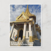 Bangkok, Wat Traimit, Thailand Postkarte (Vorderseite)
