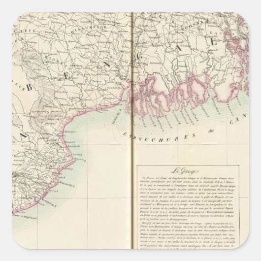 Bangladesch 95 quadratischer aufkleber (Vorderseite)