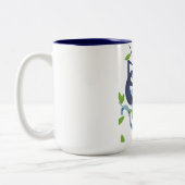 Bangladesch-Affen-Vintages Urlaubspopster Zweifarbige Tasse (Links)