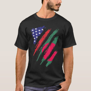Bangladesch American Ground Flag USA Patriot Herit T-Shirt