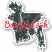 Bangladesch Aufkleber (Vorderseite)