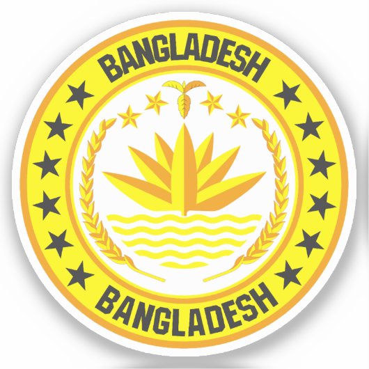 Bangladesch Aufkleber (Vorderseite)